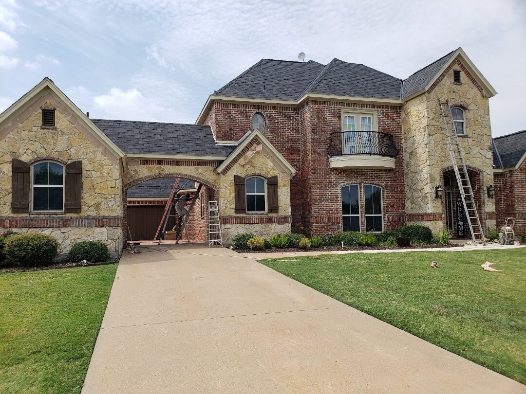 Big brick exterior home — Gilques Painting