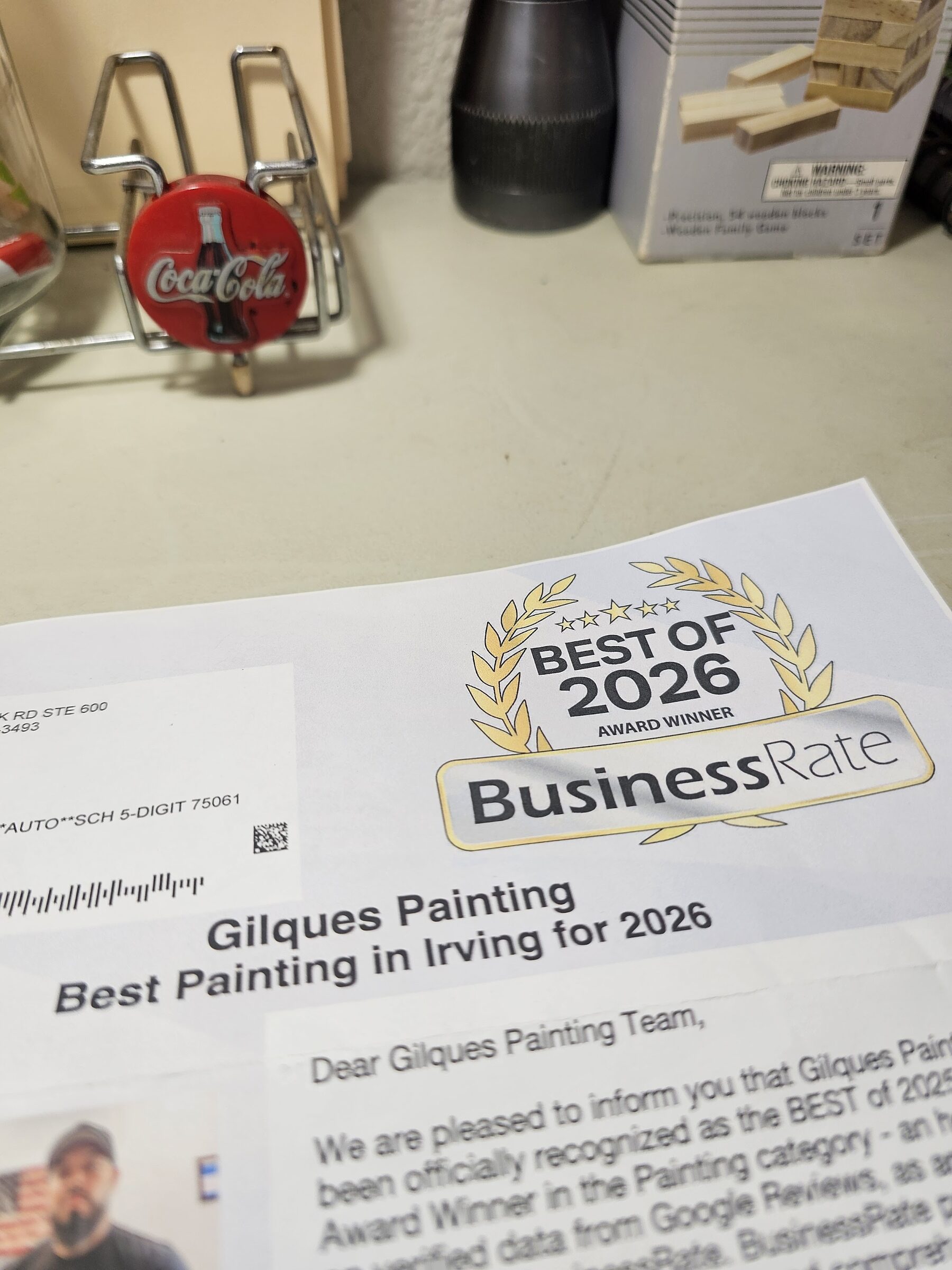 Gilques Painting — BusinessRate Best of 2026 Award Winner, Best Painting in Irving